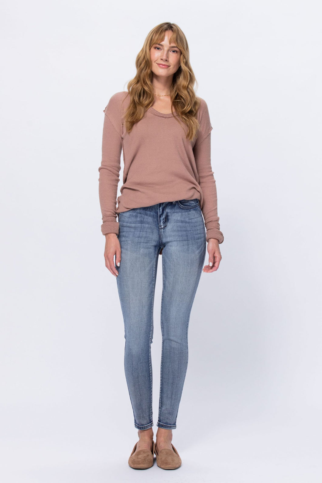 Light-Wash Skinny Jeans