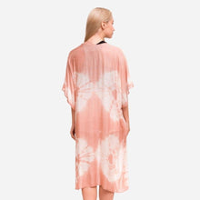 Load image into Gallery viewer, Coral Tie-Dye Kimono
