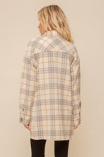 Load image into Gallery viewer, Cream Colored Plaid Shacket
